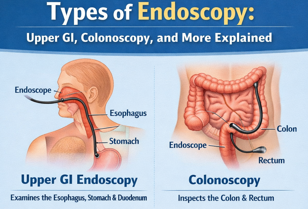 Different types of Endoscopy procedures explained